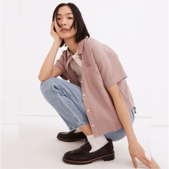 Madewell Pull On Balloon Barrel Jeans Womens XL Light Denim Wash Casual Comfy - Picture 4 of 13